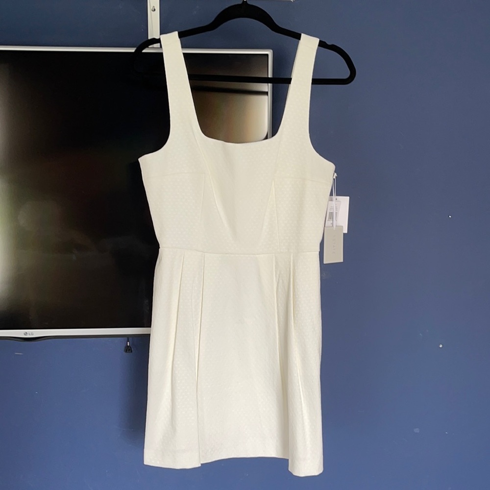 1 State “Turkish Delight” white/ivory mini dress